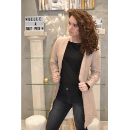 GILET BEIGE EN LAINAGE