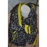 ECHARPE LEOPARD GRISE/JAUNE