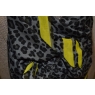 ECHARPE LEOPARD GRISE/JAUNE