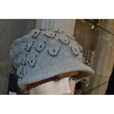 CHAPEAU CASQUETTE GRIS ET STASS