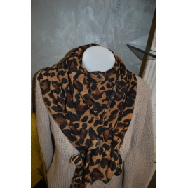 ECHARPE LEOPARD / LAINAGE LEGERE