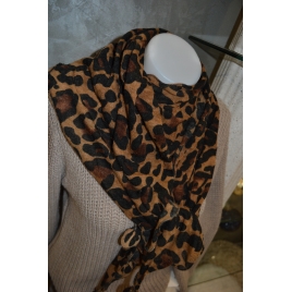 ECHARPE LEOPARD / LAINAGE LEGERE