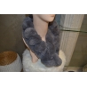 ECHARPE EN FAUSSE FOURRURE GRISE