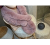 ECHARPE ROSE EN FAUSSE FOURRURE G.PASQUIER