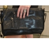 SAC POCHETTE LULU CASTAGNETTE NOIR VERNI