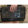 SAC POCHETTE LULU CASTAGNETTE NOIR VERNI