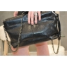 SAC POCHETTE LULU CASTAGNETTE NOIR VERNI