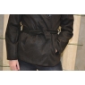 MANTEAU CAPUCHE A DOUBLE BOUTONNAGE NOIR