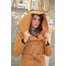 MANTEAU CAPUCHE A DOUBLE BOUTONNAGE CAMEL