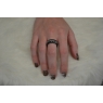 BAGUE EN CERAMIQUE / CHAINETTE ACIER INOX