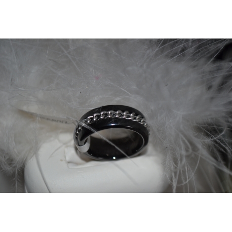 BAGUE EN CERAMIQUE / CHAINETTE ACIER INOX