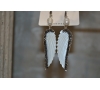 BOUCLES D'OREILLES "LOLITA" AILES D'ANGE EN NACRE  /STRASS SWAROVSKI