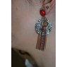 BOUCLES D'OREILLES "LOLITA"  AGENT/ROUGE