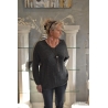 PULL LAINAGE DOUX GRIS  CHINE  COL  V