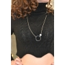 PULL CROP TOP COL ROULÉ NOIR