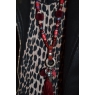 COLLIER SAUTOIR LONG TETE DE BUFFLE ROUGE