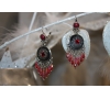 BOUCLES D'OREILLES ROUGE
